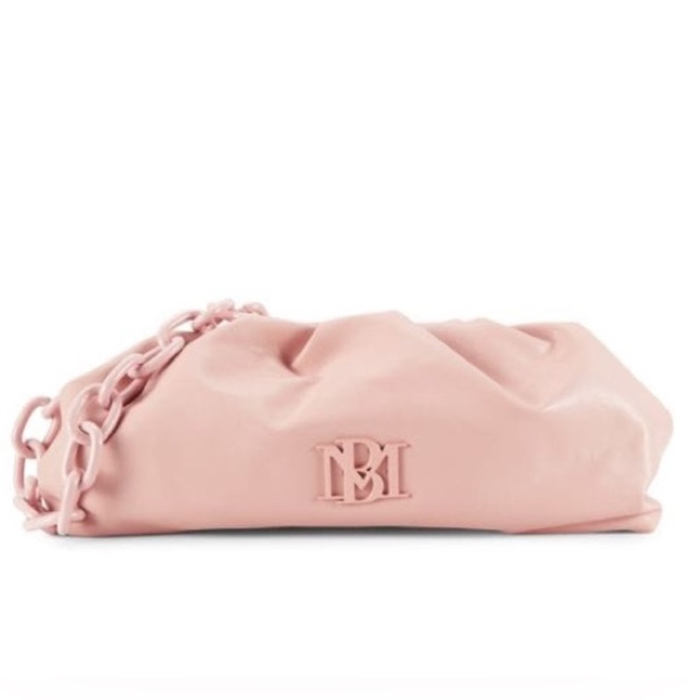 💖 NWT | Badgley Mischka Wrapped Frame Clutch – Blush Pink | Chain Strap - Picture 2 of 10